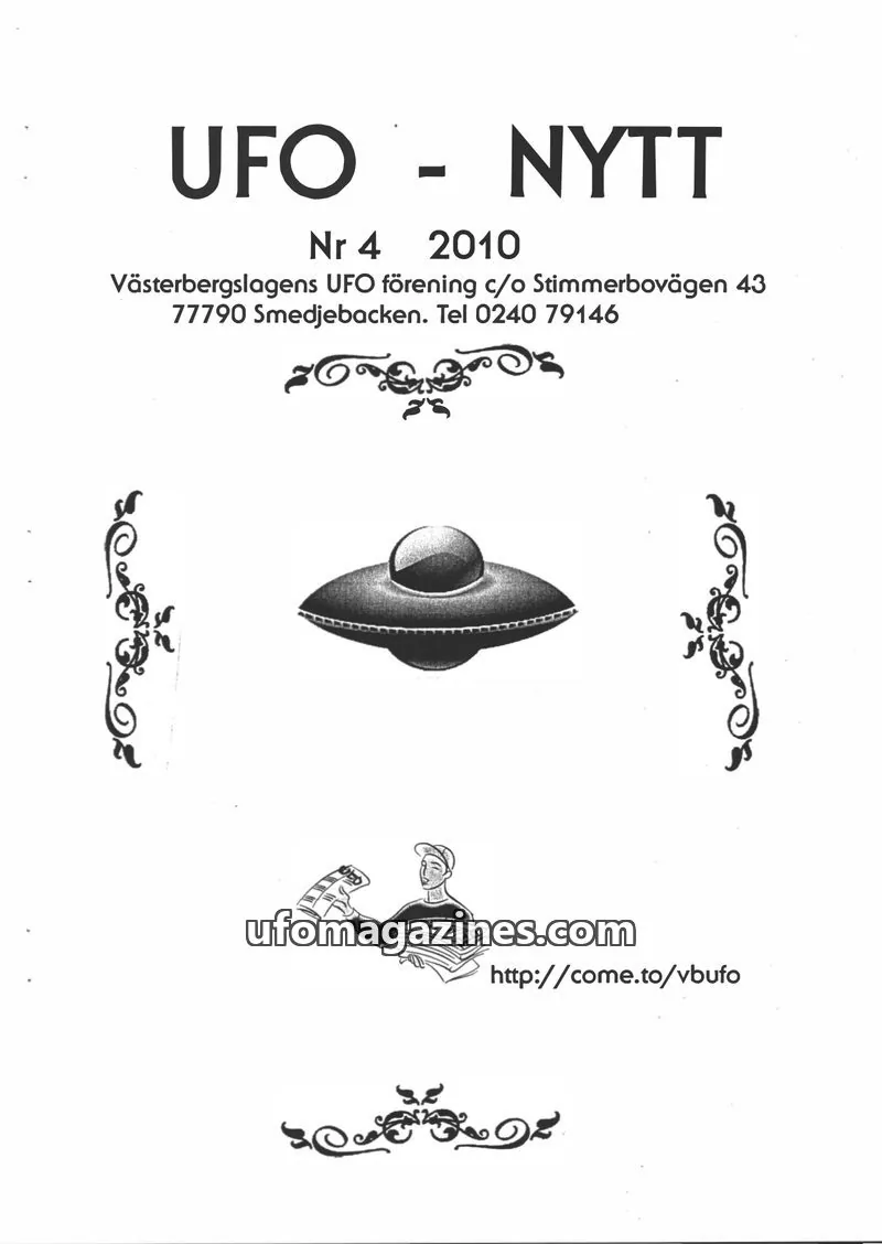 Cover of UFO-Nytt Vasterbergslagen issue 4: UFO - NYTT