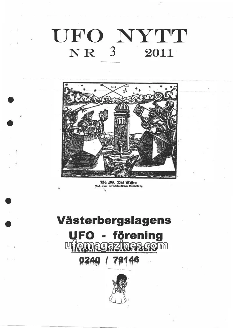 Cover of UFO-Nytt Vasterbergslagen issue 3: UFO NYTT