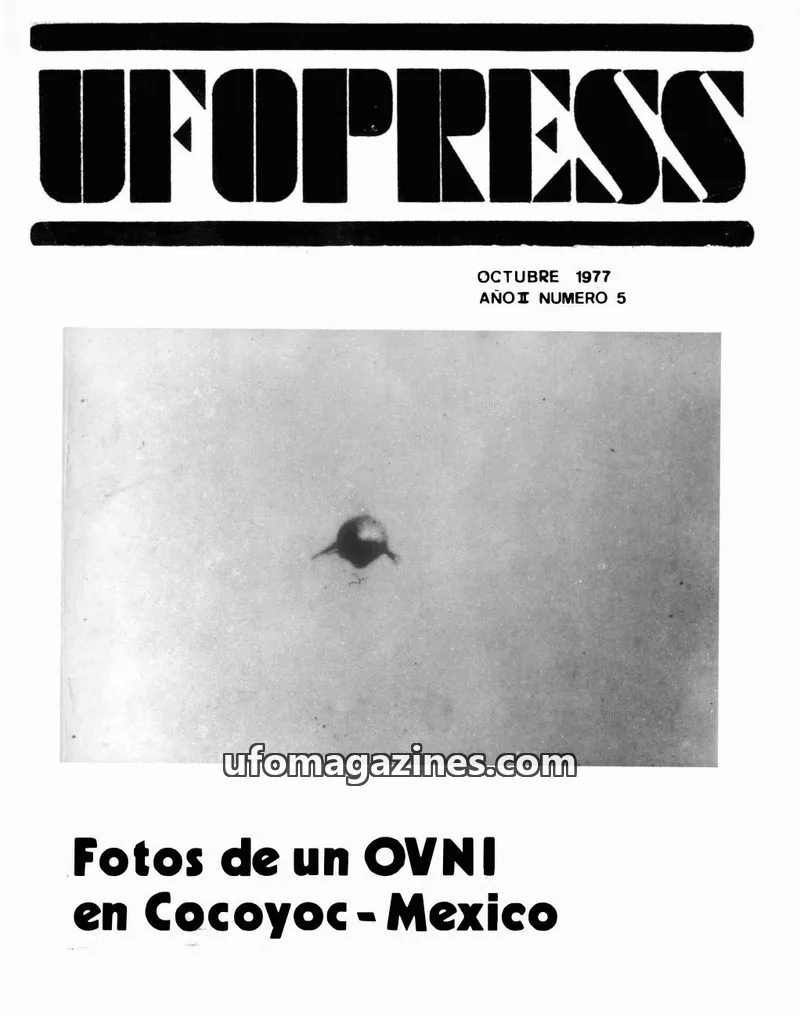 Cover of UFOPRESS issue 5: UFOPRESS