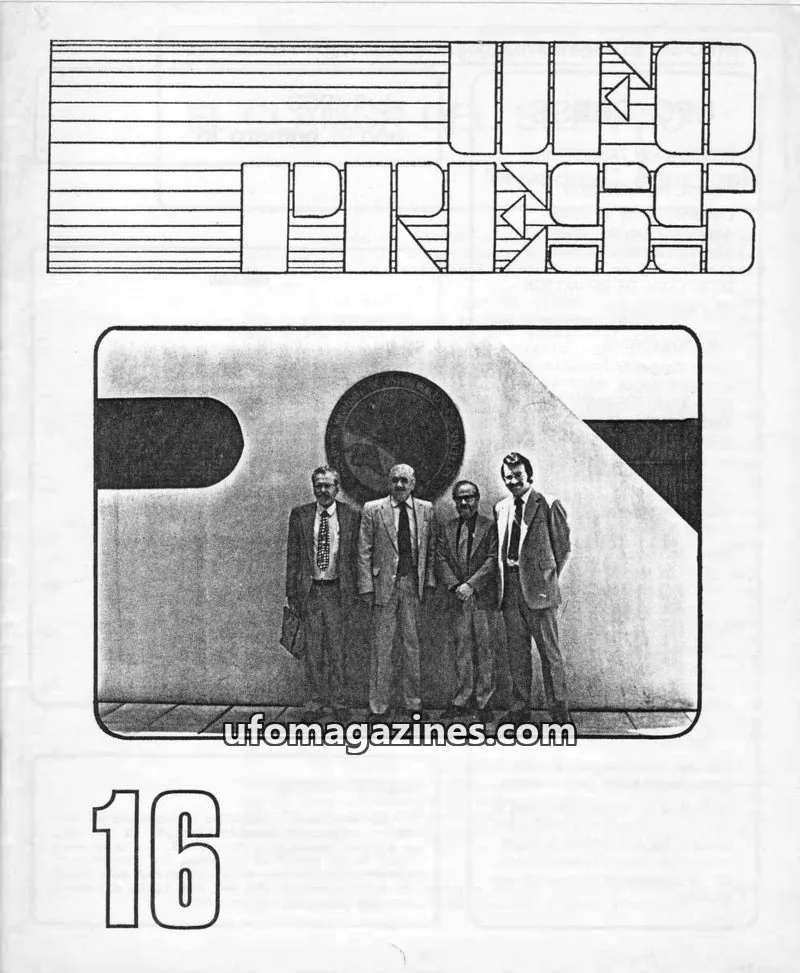 Cover of UFO PRESS issue 16: UFO PRESS
