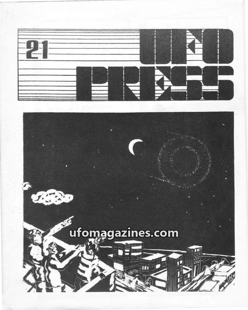 Cover of UFO PRESS issue 21: REVISTA UFO PRESS