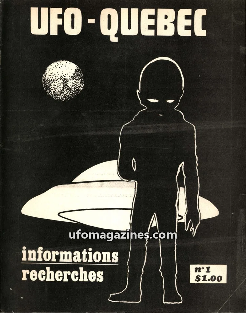 Cover of UFO Quebec issue 1: UFO-QUEBEC