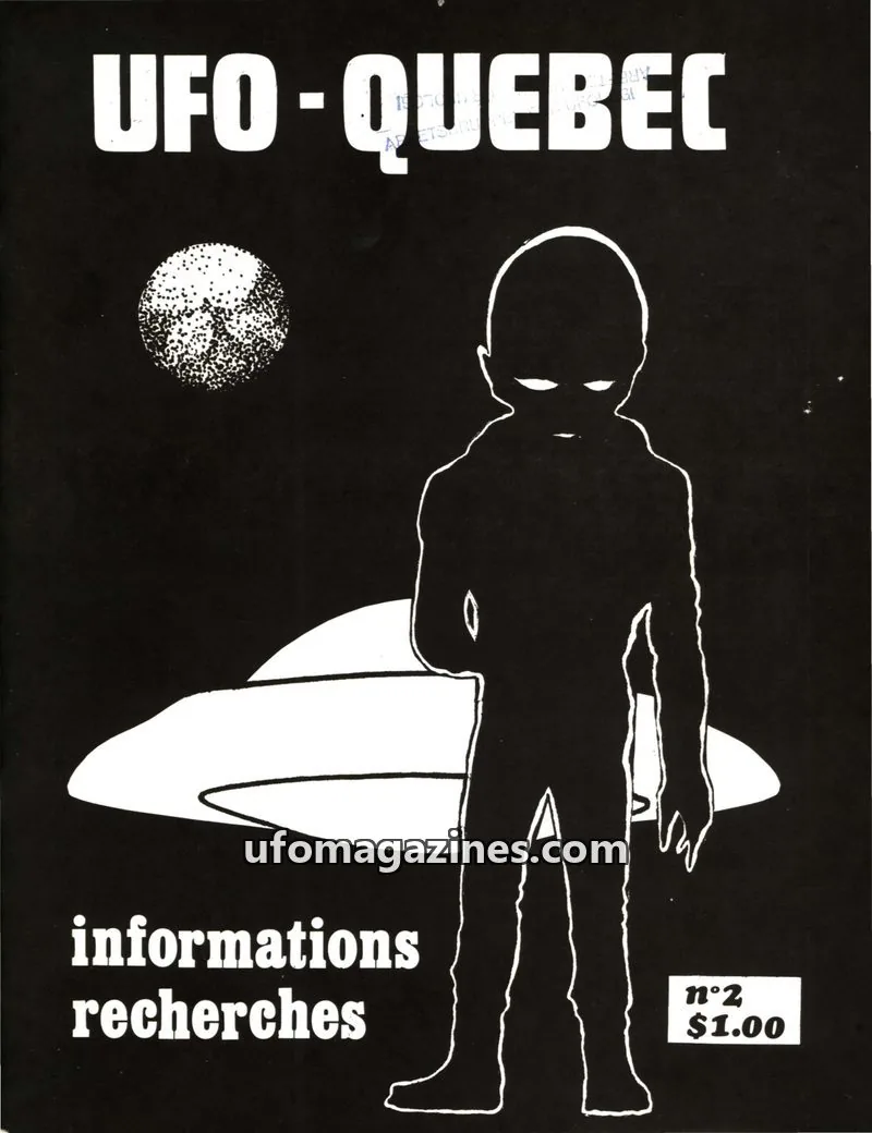Cover of UFO Quebec issue 2: UFO-QUEBEC