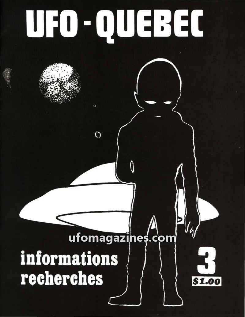 Cover of UFO Quebec issue 3: UFO-QUEBEC