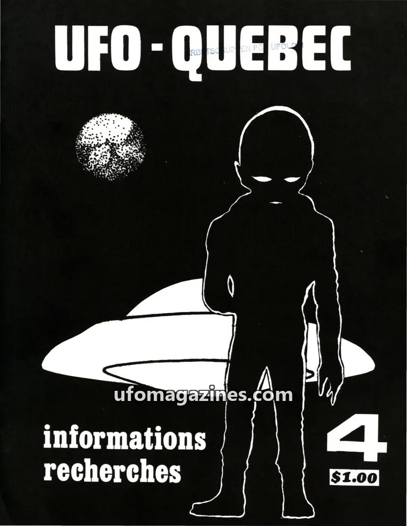 Cover of UFO Quebec issue 4: UFO-QUEBEC