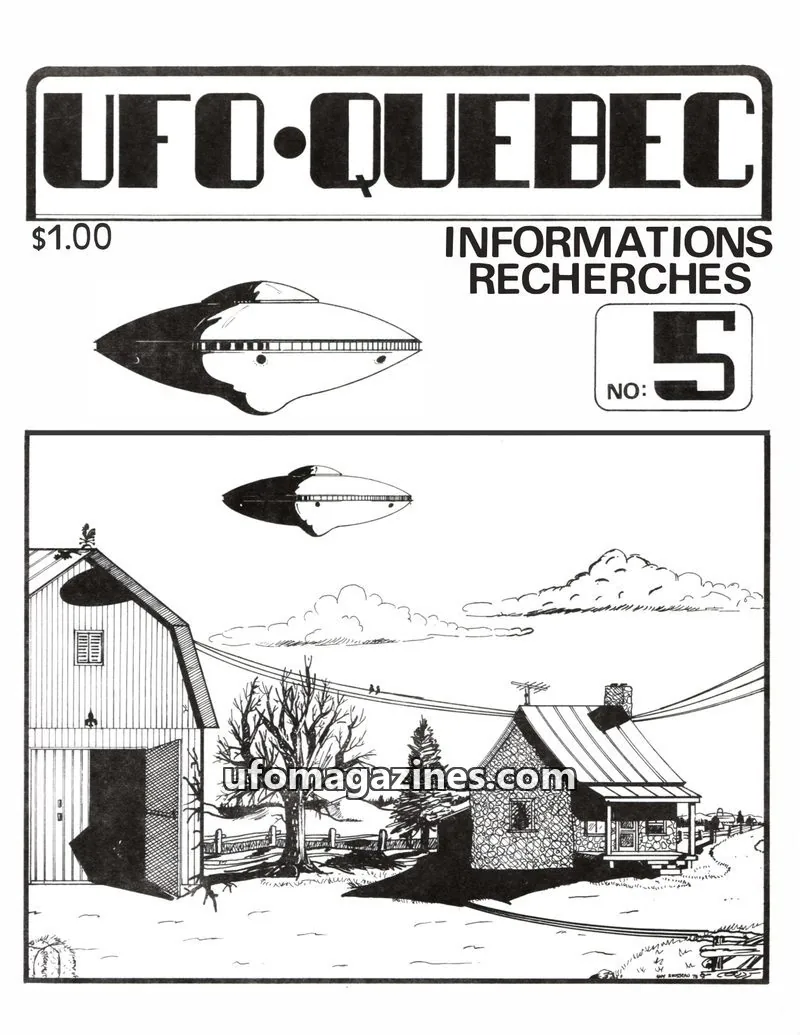 Cover of UFO Quebec issue 5: UFO-QUEBEC