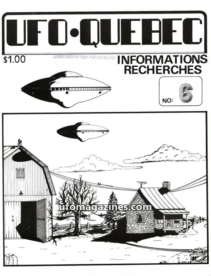 Cover of UFO Quebec issue 6: UFO-QUEBEC