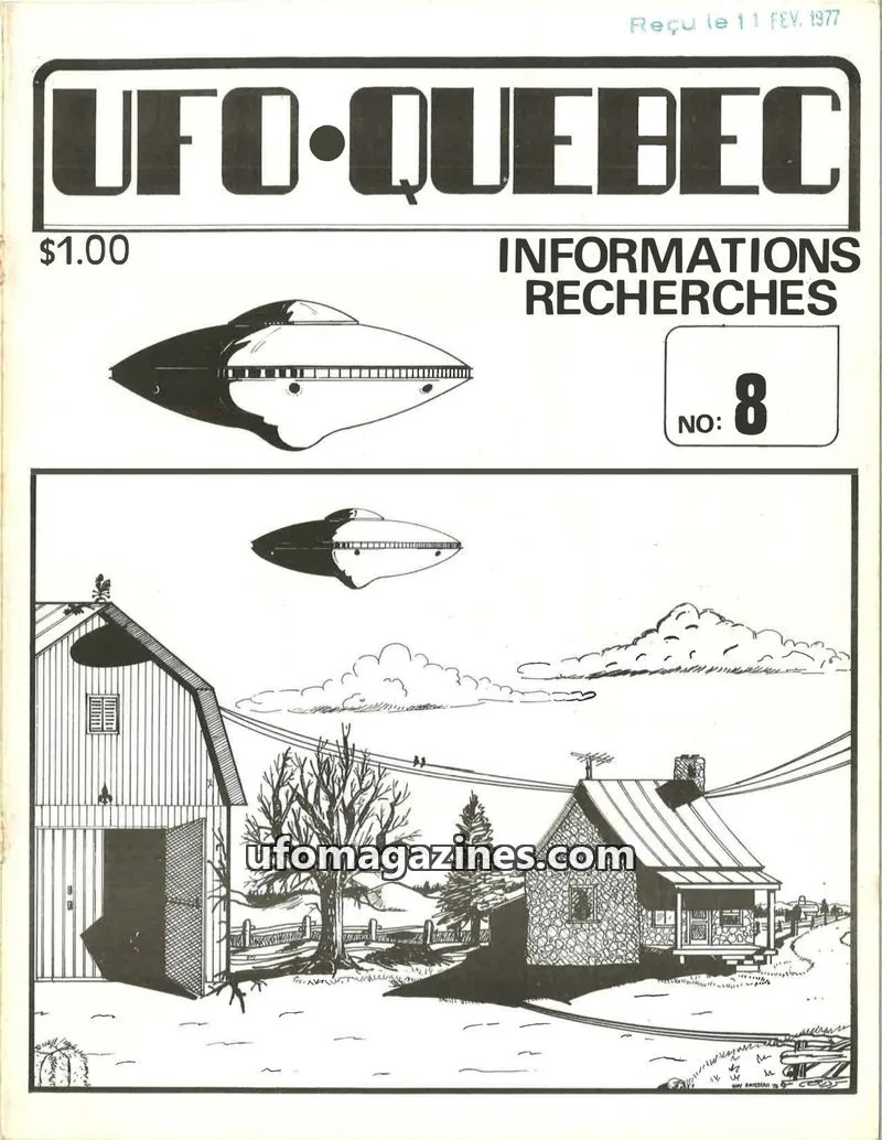 Cover of UFO Quebec issue 8: UFO-QUEBEC