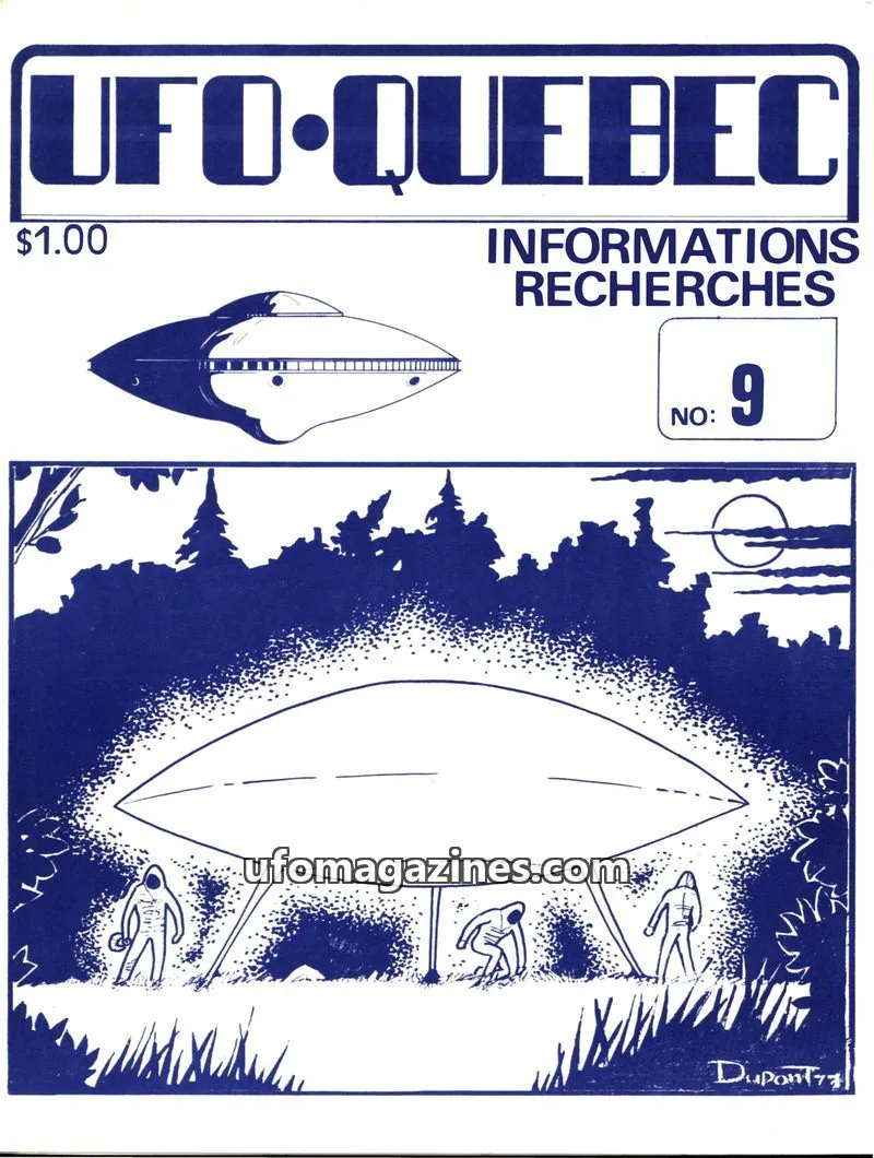 Cover of UFO Quebec issue 9: UFO-QUEBEC