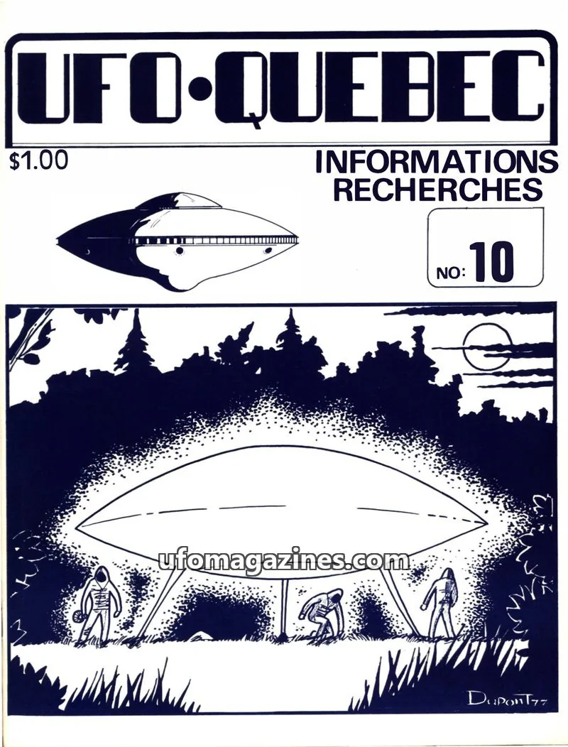 Cover of UFO Quebec issue 10: UFO-QUEBEC