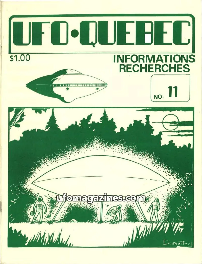 Cover of UFO Quebec issue 11: UFO-QUEBEC