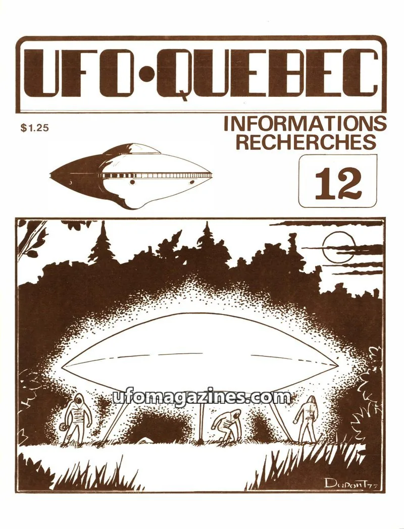 Cover of UFO Quebec issue 12: UFO-QUEBEC
