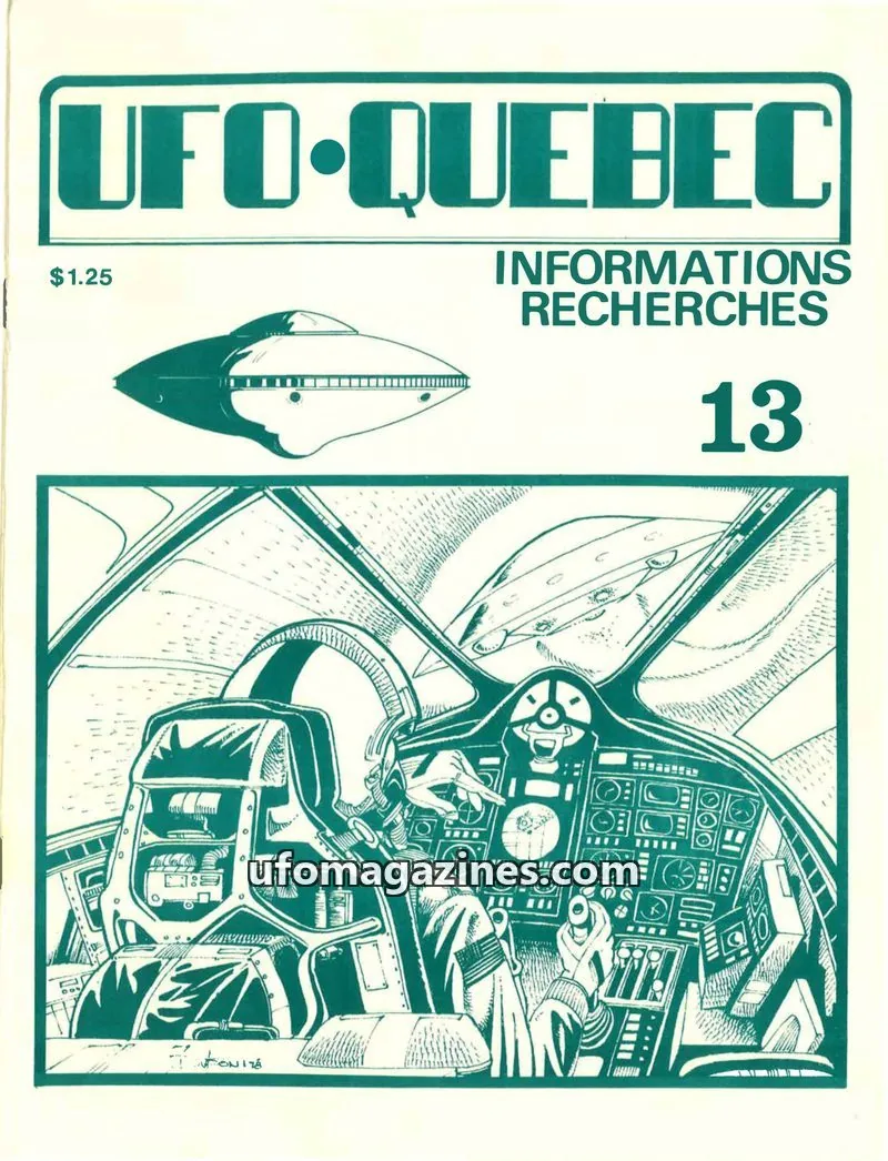 Cover of UFO Quebec issue 13: UFO-QUEBEC
