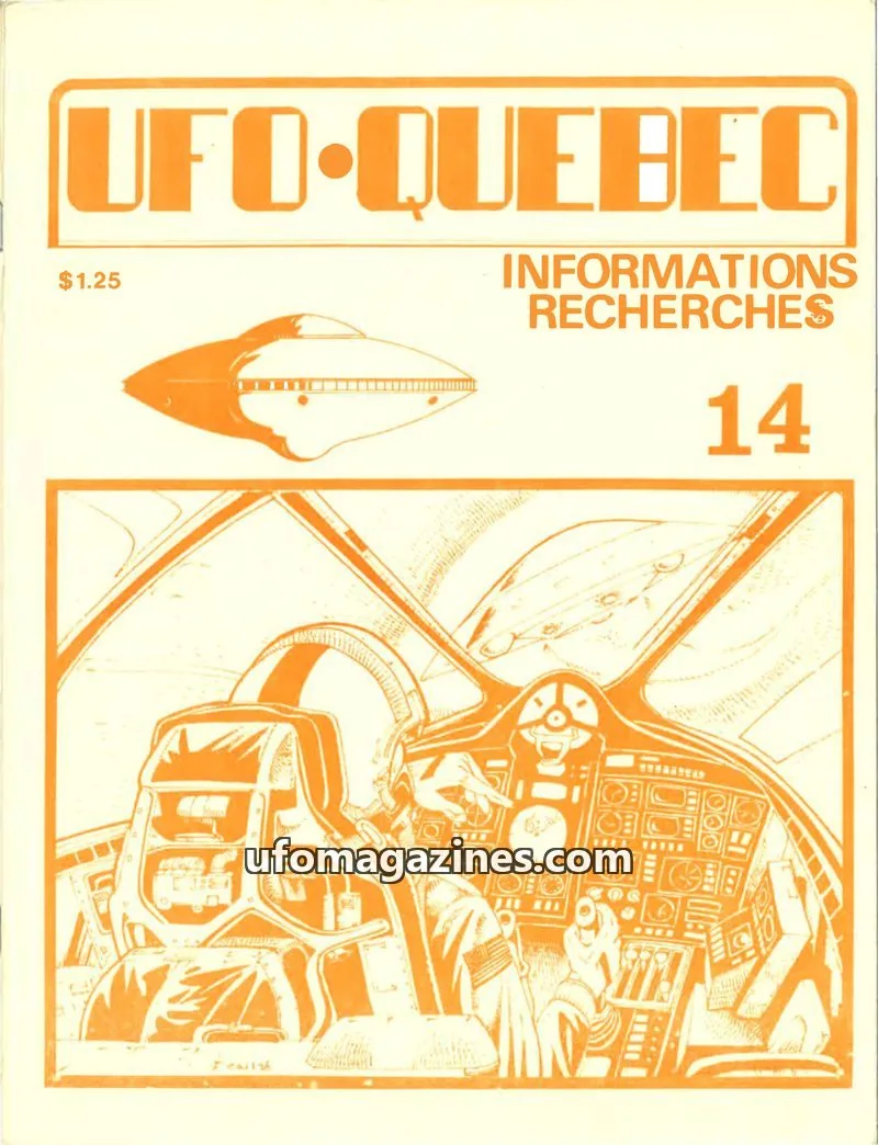 Cover of UFO Quebec issue 14: UFO-QUEBEC
