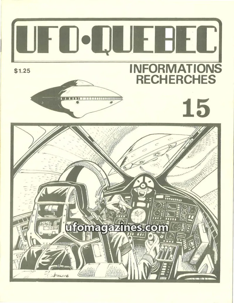 Cover of UFO Quebec issue 15: UFO-QUEBEC