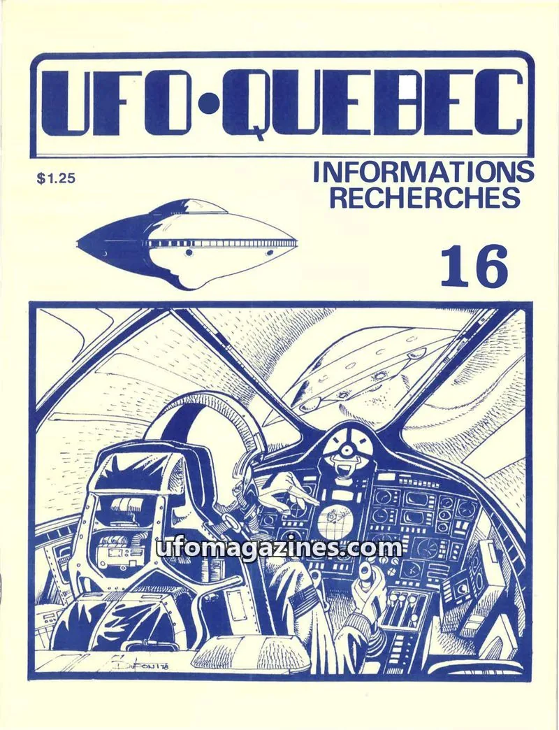 Cover of UFO Quebec issue 16: UFO-QUEBEC