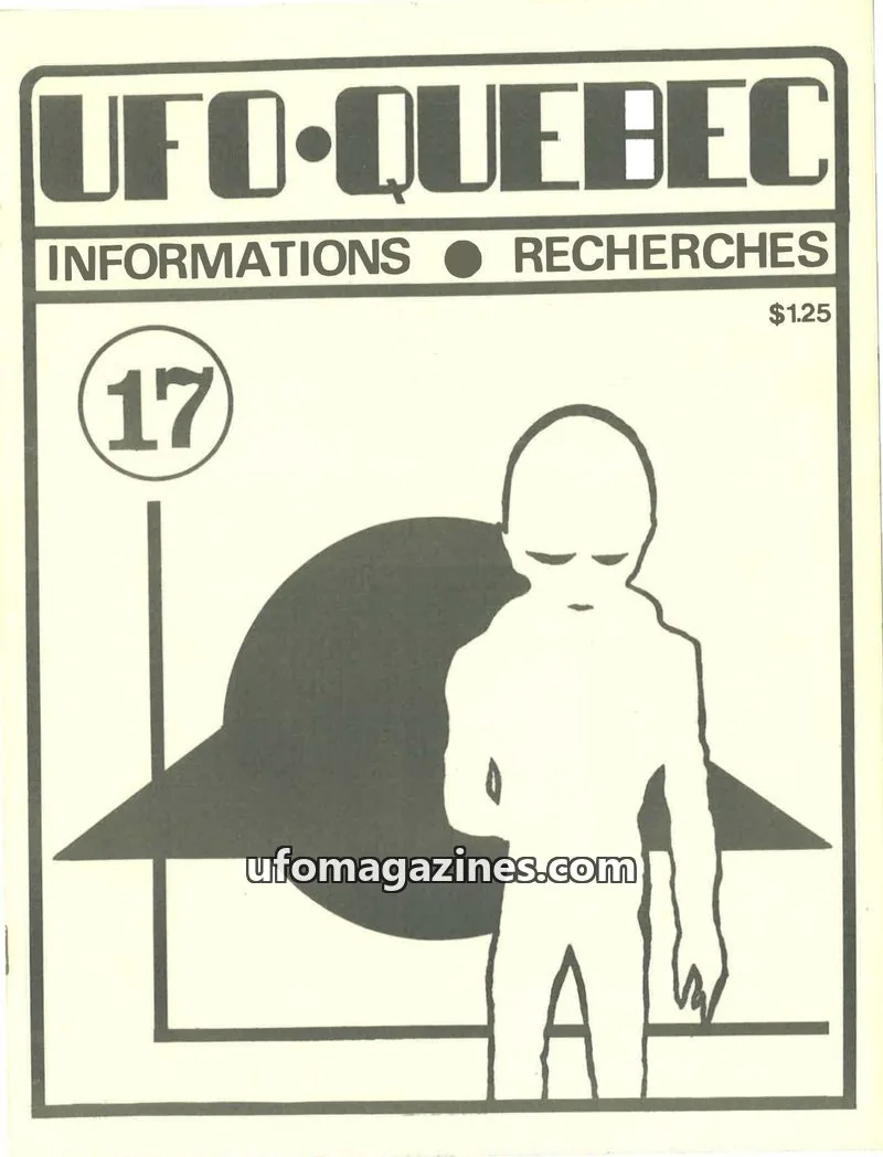 Cover of UFO Quebec issue 17: UFO-QUEBEC