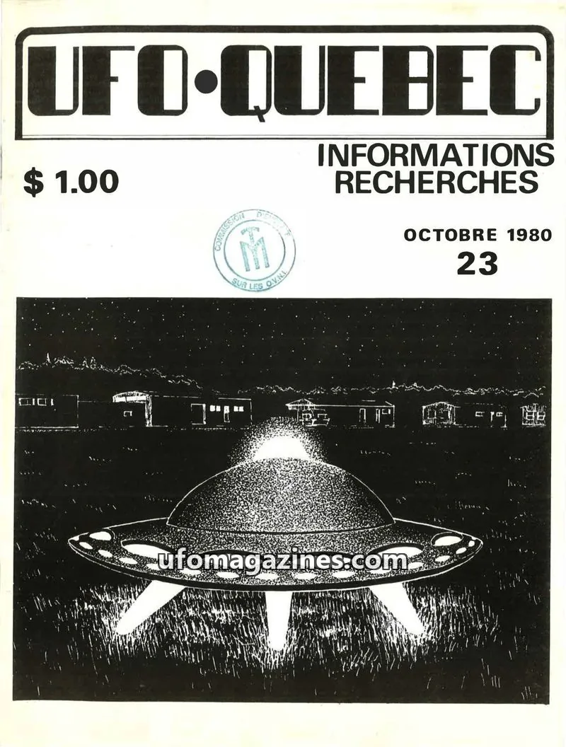 Cover of UFO Quebec issue 23: UFO-QUEBEC