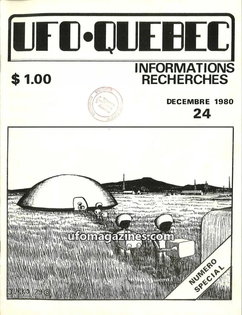 Cover of UFO Quebec issue 24: UFO-QUEBEC