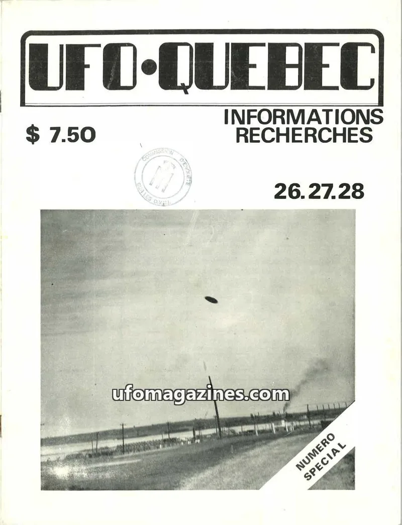 Cover of UFO Quebec issue NUMERO SPECIAL: UFO-QUEBEC