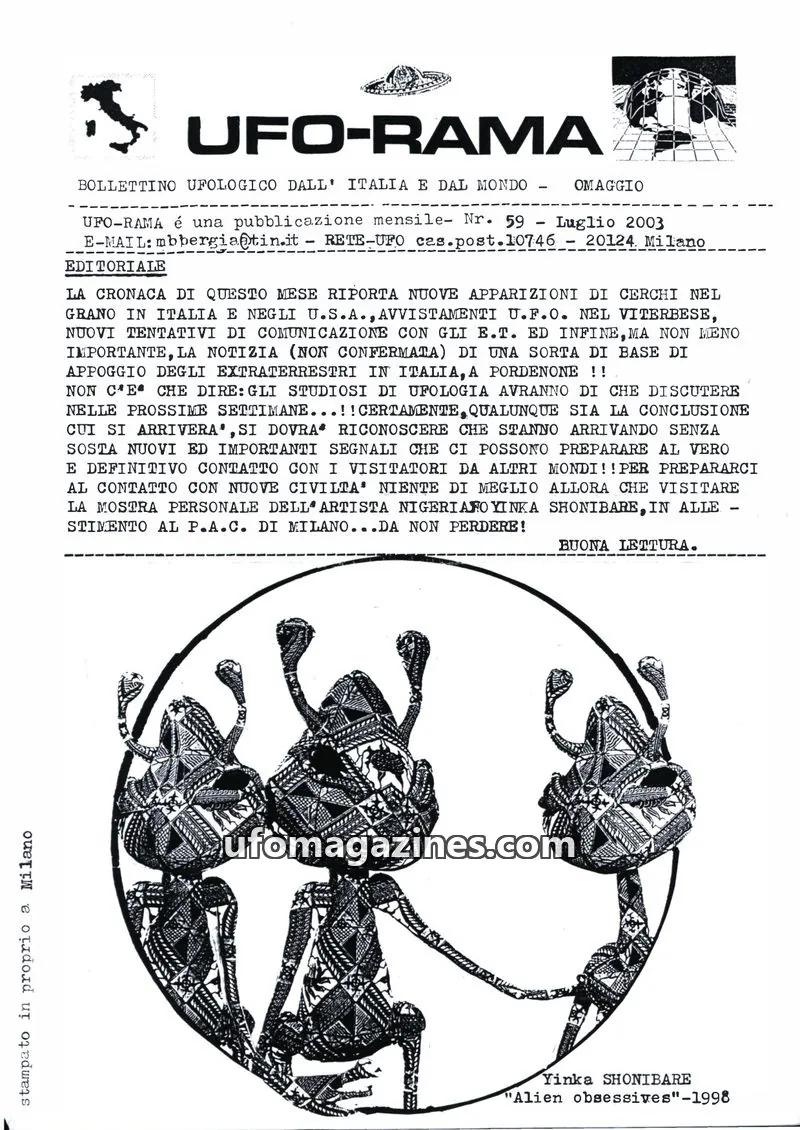 Cover of UFO Rama issue 59: UFO-RAMA