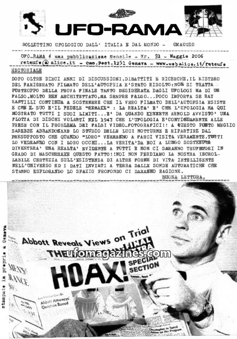 Cover of UFO Rama issue 92: UFO-RAMA