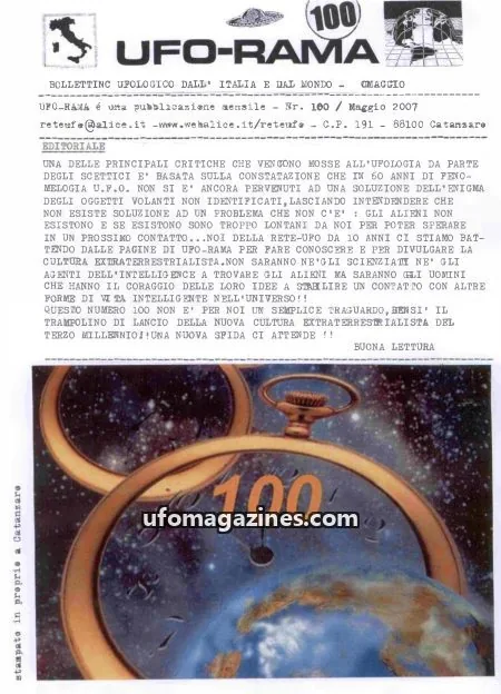 Cover of UFO Rama issue 100: UFO-RAMA