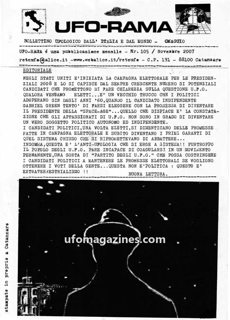 Cover of UFO Rama issue 105: UFO-RAMA