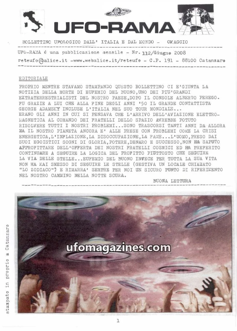 Cover of UFO Rama issue 112: UFO-RAMA
