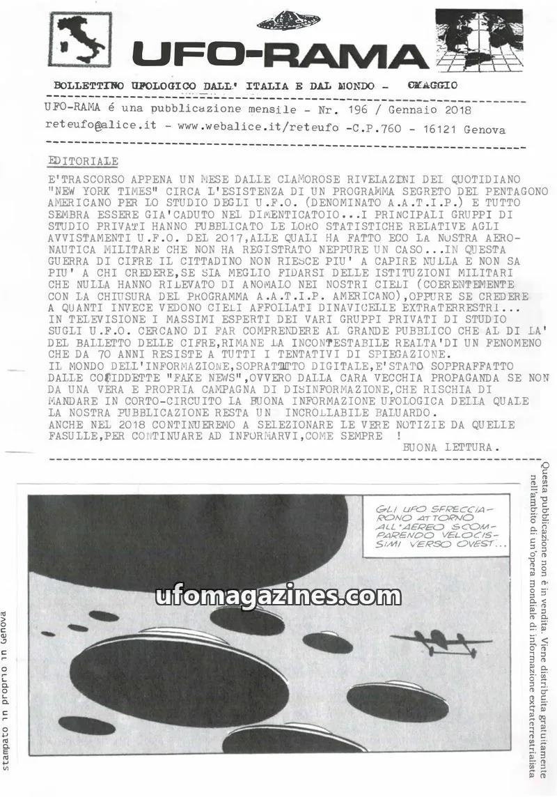 Cover of UFO Rama issue 196: UFO-RAMA