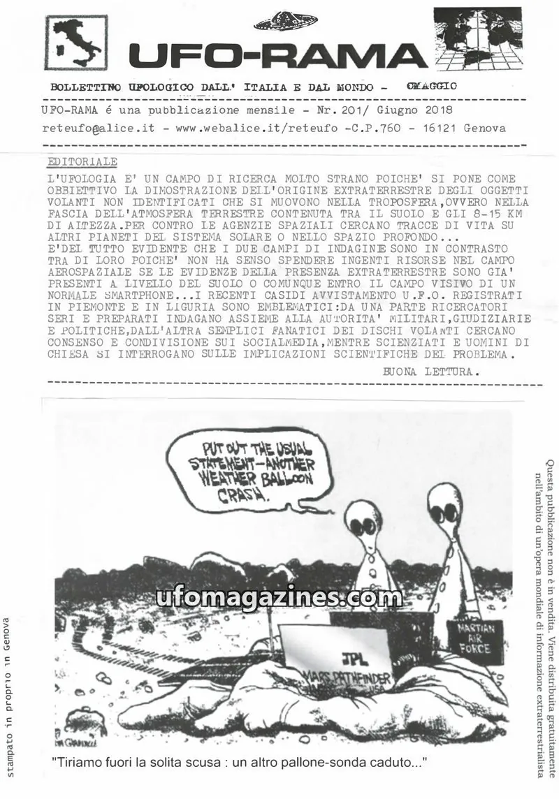 Cover of UFO Rama issue 201: UFO-RAMA