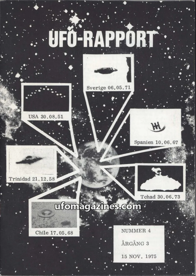 Cover of UFO Rapport (Borgny Tingstedt) issue 4: UFO-RAPPORT