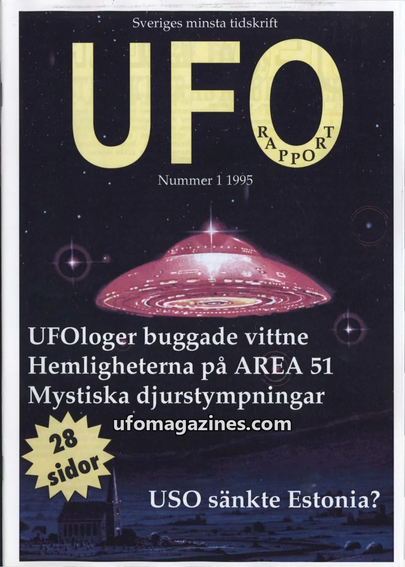 Cover of UFO Rapport (Jan Ove Sundberg) issue 1: UFO Rapport