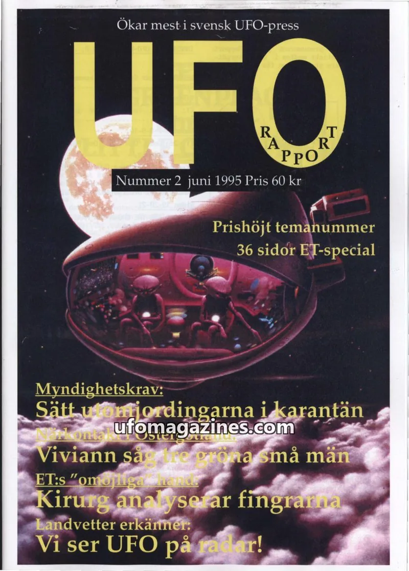 Cover of UFO Rapport (Jan Ove Sundberg) issue 2: UFO Rapport