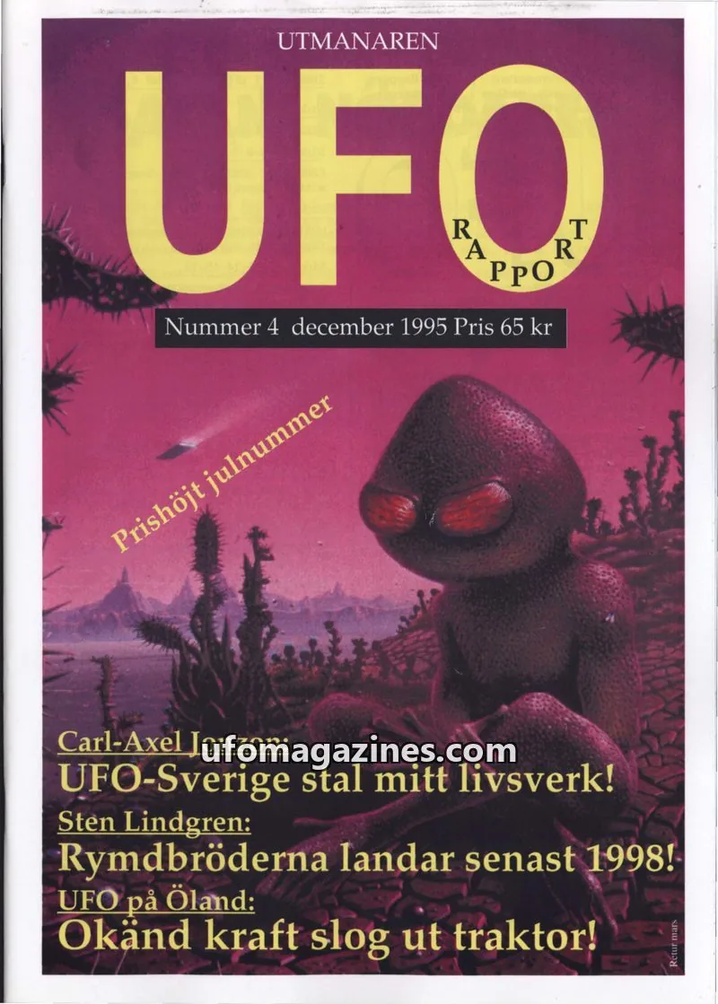 Cover of UFO Rapport (Jan Ove Sundberg) issue 4: UFO Rapport