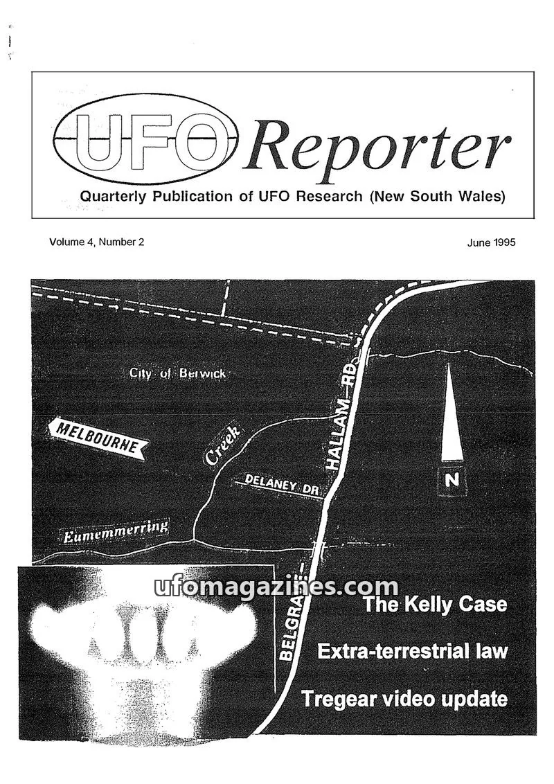 Cover of UFO Reporter (New South Wales) issue Volume 4, Number 2: UFO Reporter