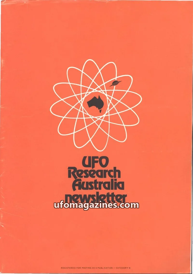 Cover of UFO Research Australia Newsletter issue 1: UFO Research Australia newsletter