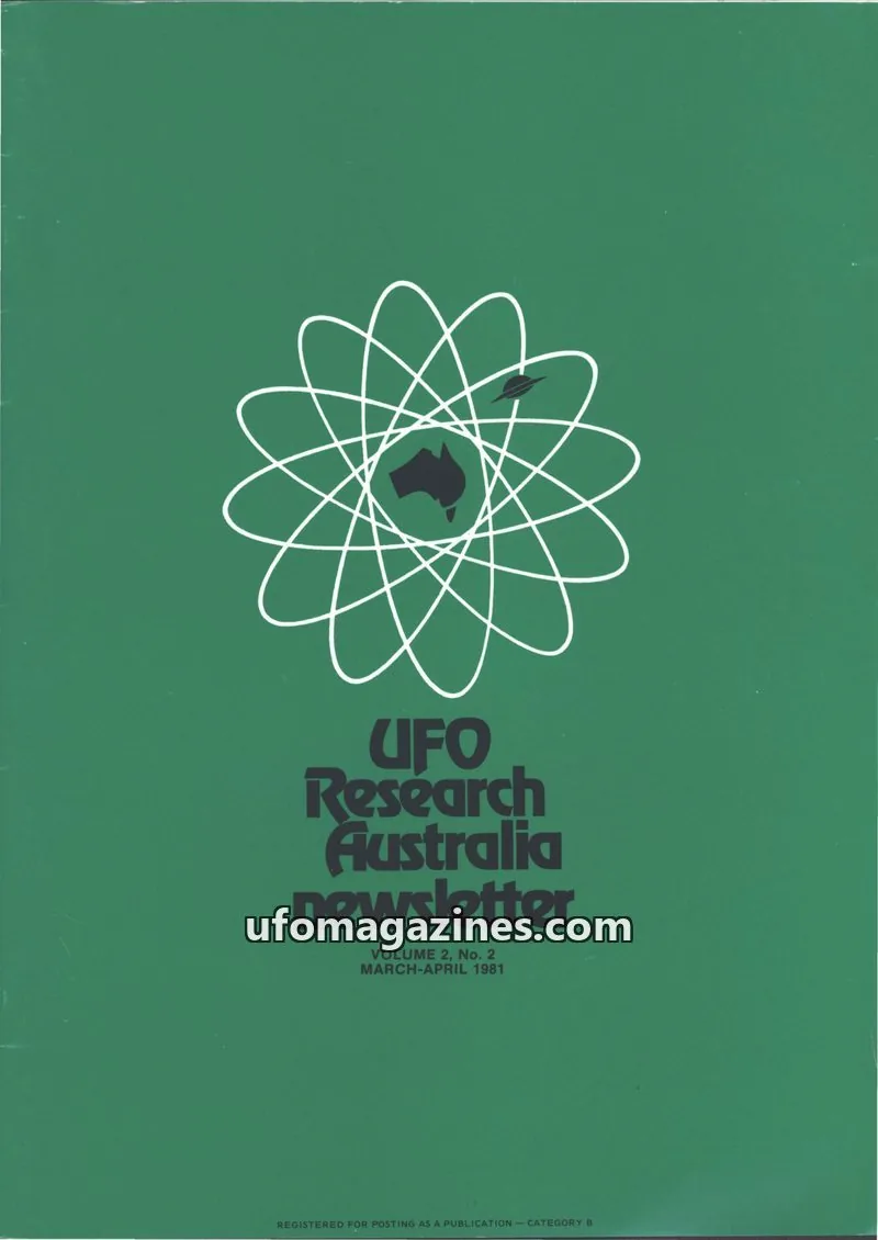 Cover of UFO Research Australia Newsletter issue 2: UFO Research Australia newsletter