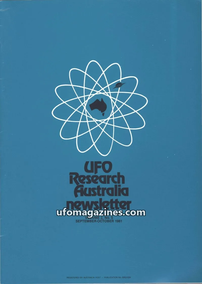 Cover of UFO Research Australia Newsletter issue No. 5: UFO Research Australia newsletter