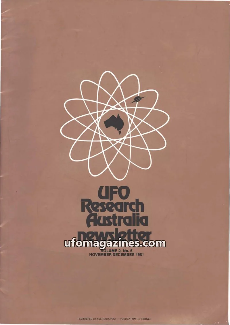 Cover of UFO Research Australia Newsletter issue 6: UFO Research Australia newsletter