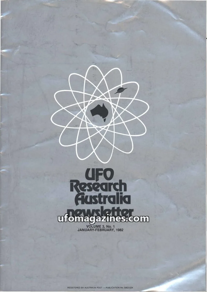Cover of UFO Research Australia Newsletter issue Vol. 3, No. 1: UFO Research Australia newsletter