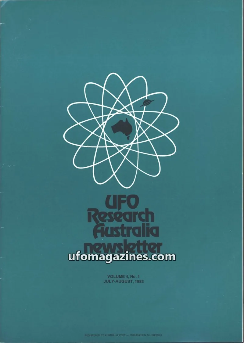 Cover of UFO Research Australia Newsletter issue No. 1: UFO Research Australia newsletter