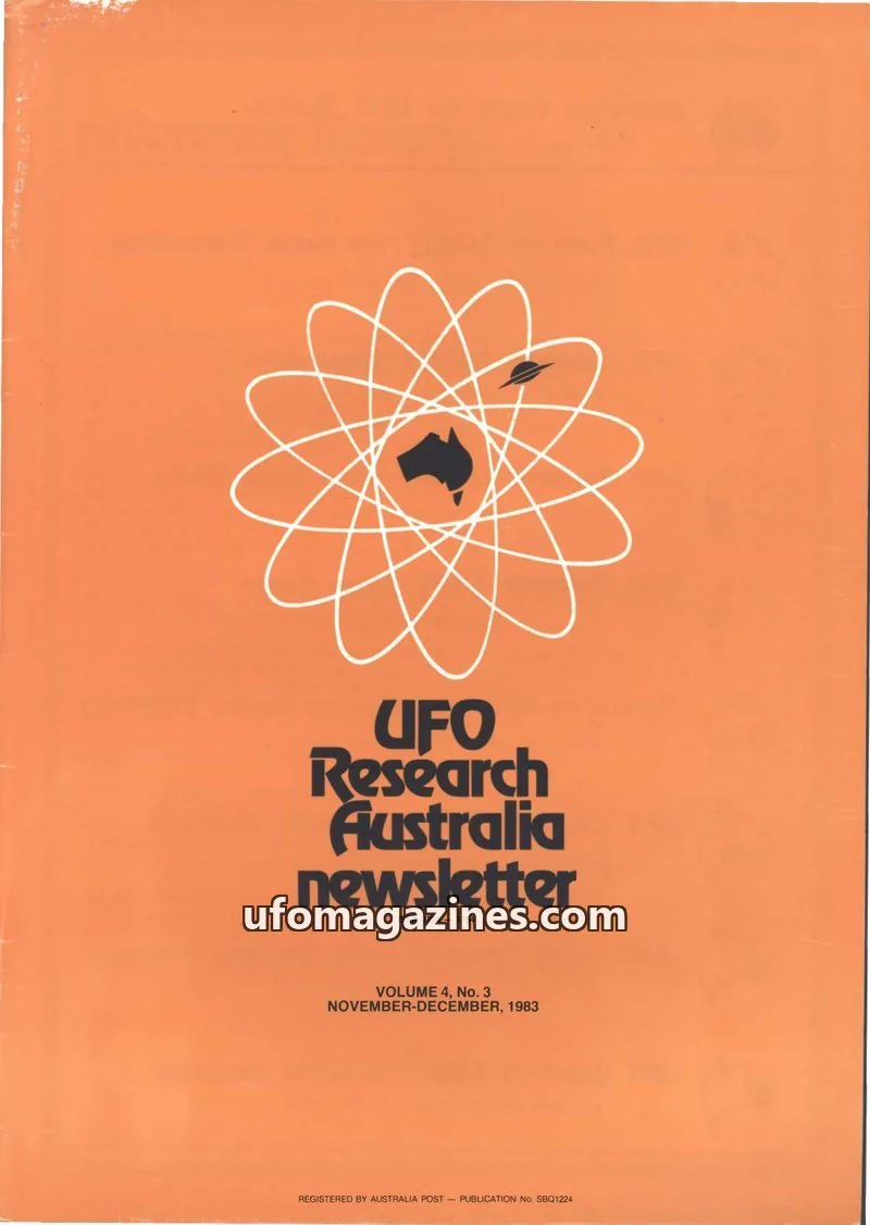 Cover of UFO Research Australia Newsletter issue Vol. 4, No. 3: UFO Research Australia newsletter