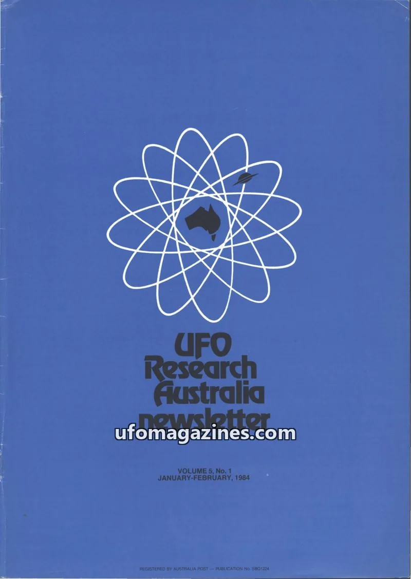 Cover of UFO Research Australia Newsletter issue 1: UFO Research Australia newsletter