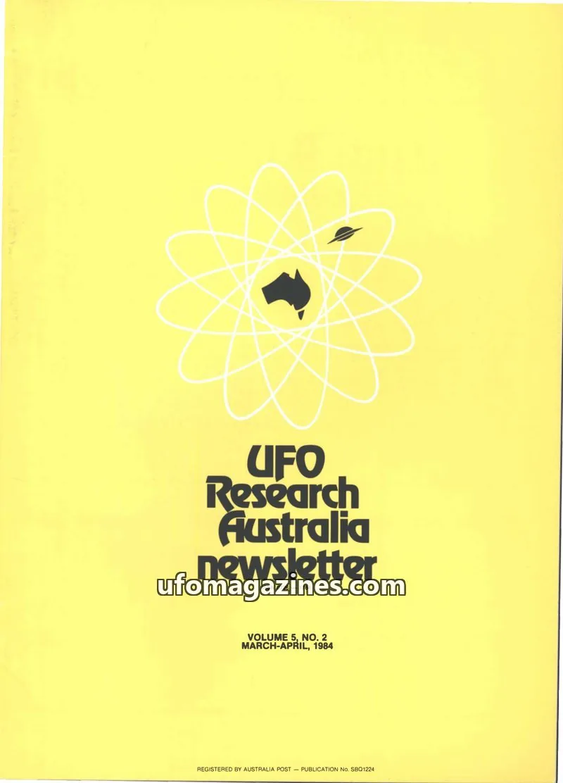 Cover of UFO Research Australia Newsletter issue VOL. 5, NO. 2: UFO Research Australia newsletter