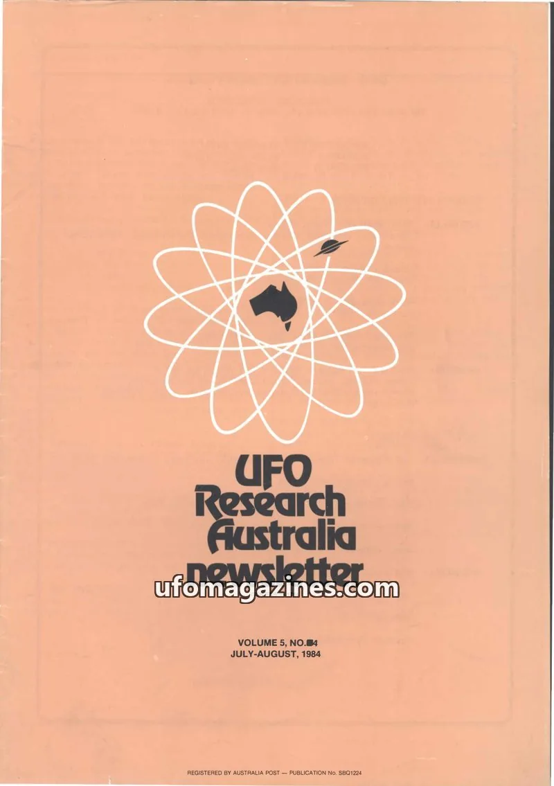 Cover of UFO Research Australia Newsletter issue 4: UFO Research Australia newsletter