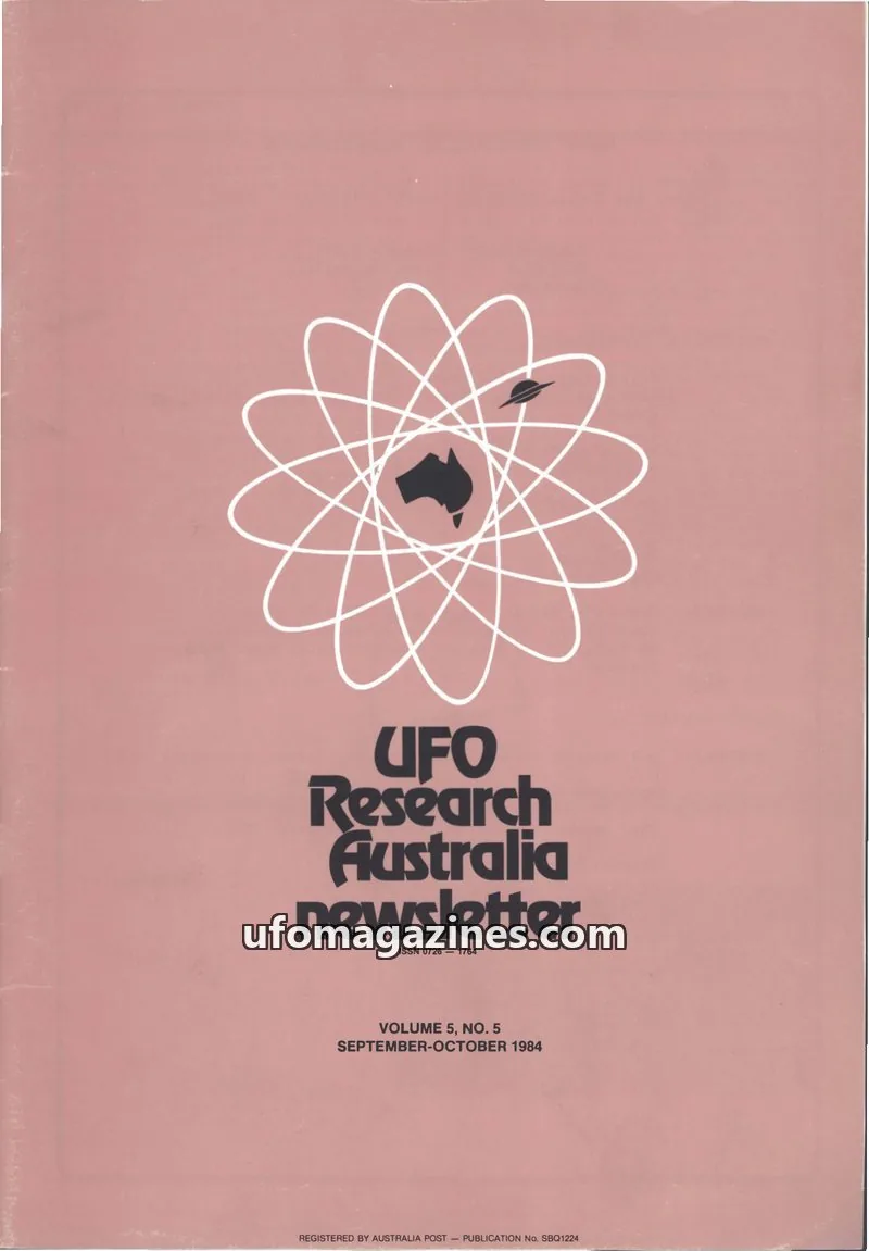 Cover of UFO Research Australia Newsletter issue 5: UFO Research Australia newsletter