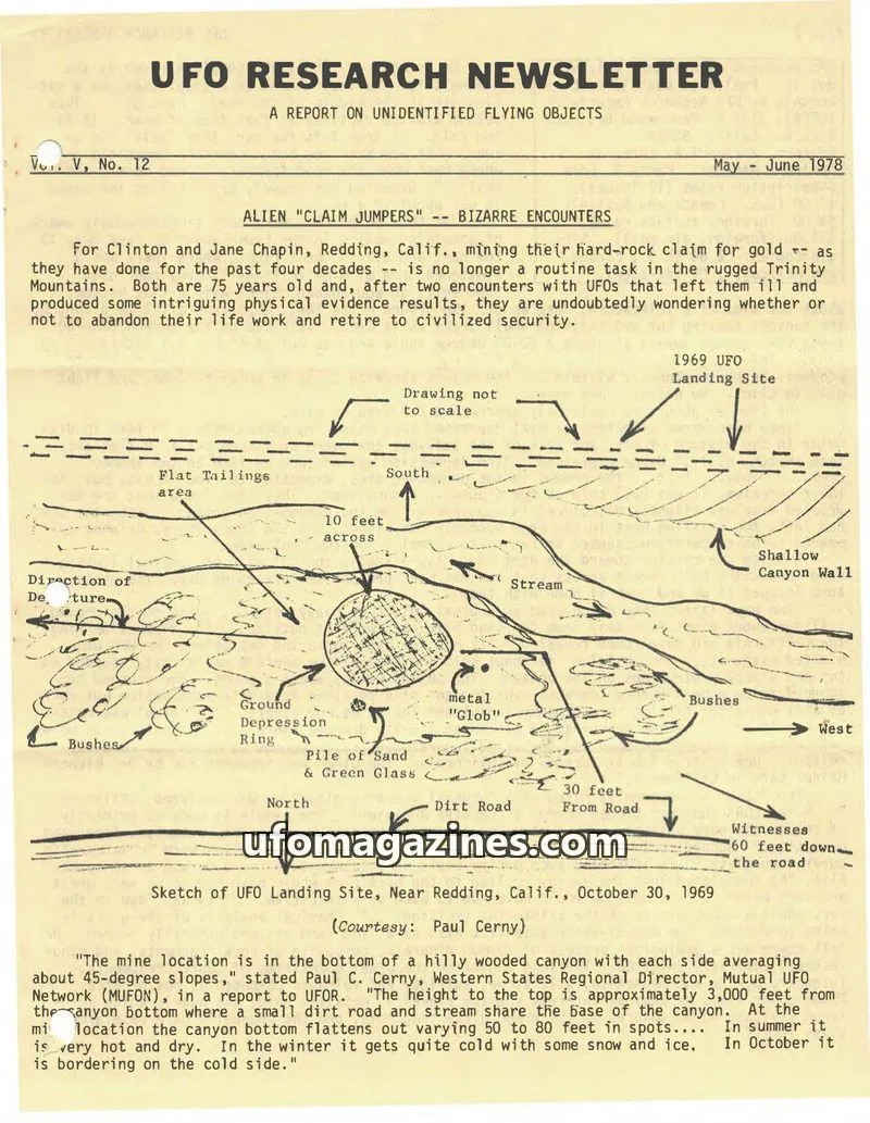 Cover of UFO Research Newsletter (Lore) issue No. 12: UFO RESEARCH NEWSLETTER