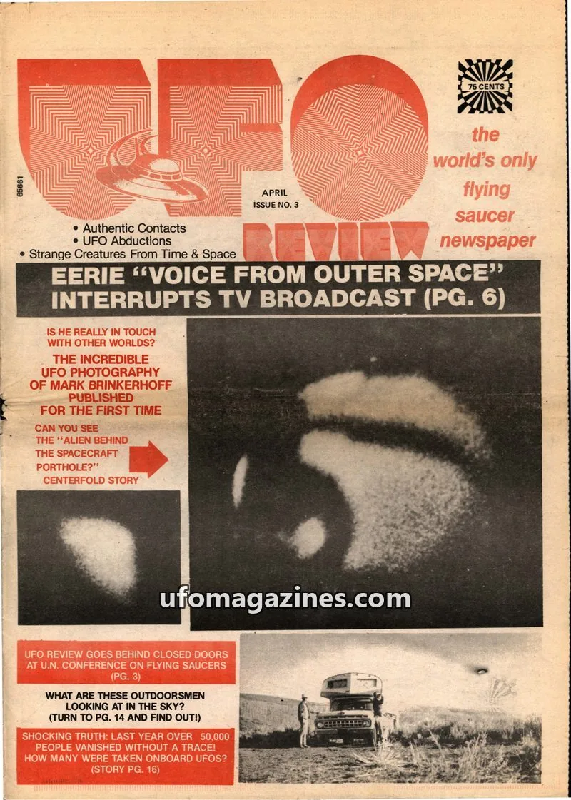 Cover of UFO Review (Tim Beckley) issue NO. 3: UFO REVIEW