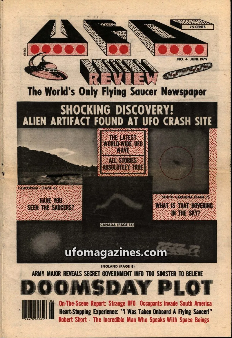 Cover of UFO NEWS SERVICE issue NO. 4: UFO REVIEW
